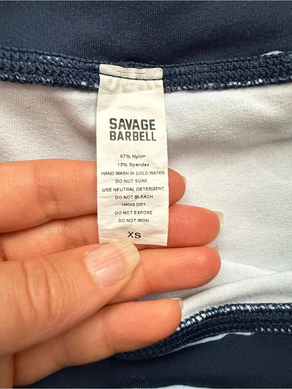 Savage Barbell stretchy navy